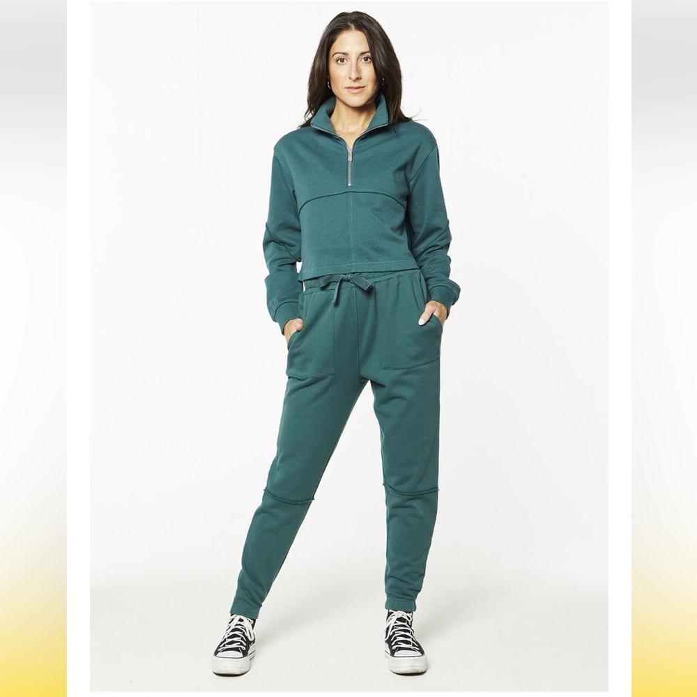 Sweaty Betty x Soulcycle Green Revive Relaxed Jogger Sweatpants Size Large NWT